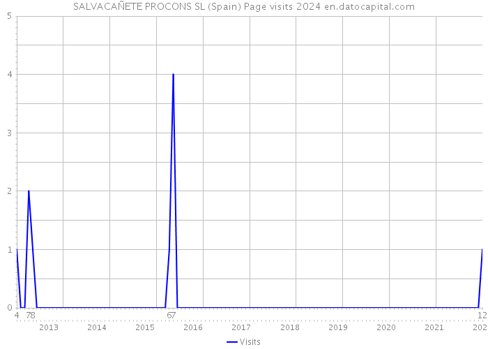 SALVACAÑETE PROCONS SL (Spain) Page visits 2024 