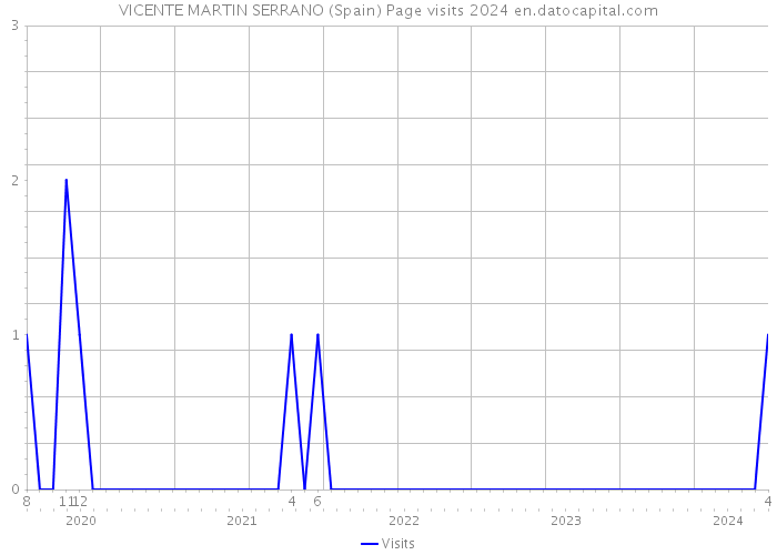 VICENTE MARTIN SERRANO (Spain) Page visits 2024 