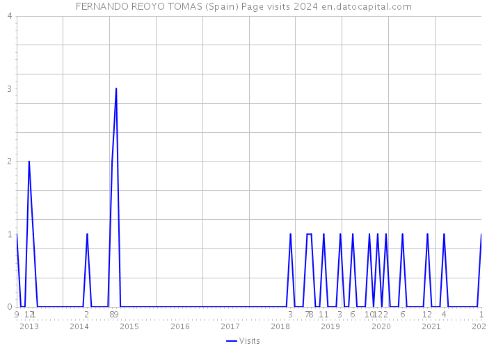 FERNANDO REOYO TOMAS (Spain) Page visits 2024 