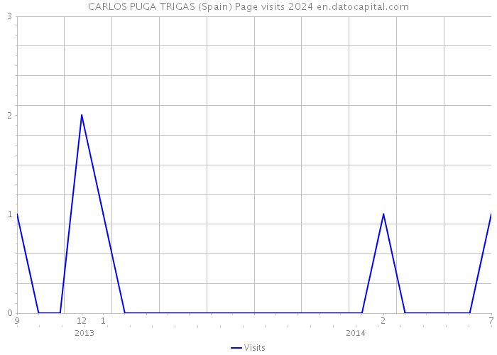 CARLOS PUGA TRIGAS (Spain) Page visits 2024 