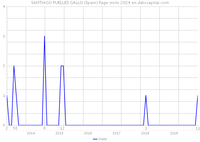 SANTIAGO PUELLES GALLO (Spain) Page visits 2024 