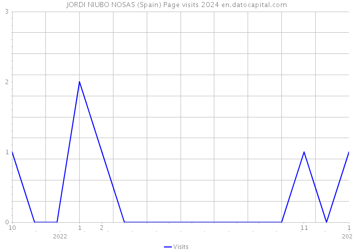 JORDI NIUBO NOSAS (Spain) Page visits 2024 