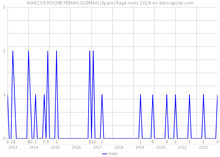 MARCOS ROCHE PEMAN GUZMAN (Spain) Page visits 2024 