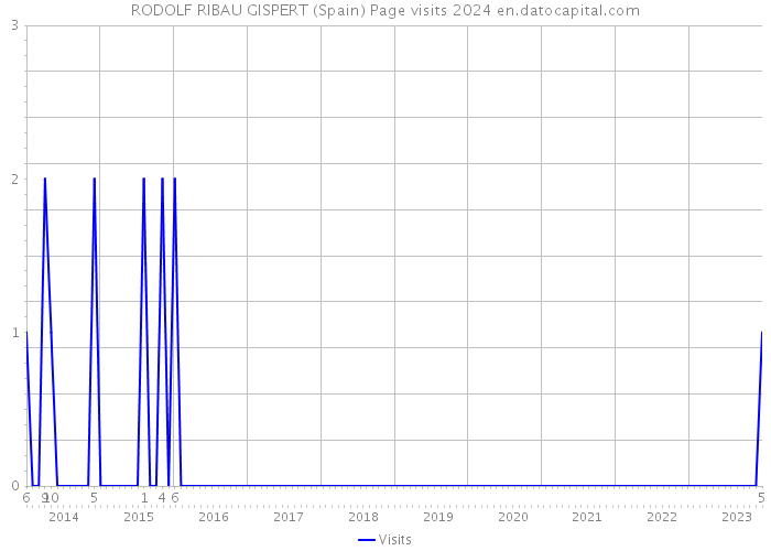 RODOLF RIBAU GISPERT (Spain) Page visits 2024 