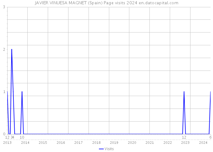 JAVIER VINUESA MAGNET (Spain) Page visits 2024 
