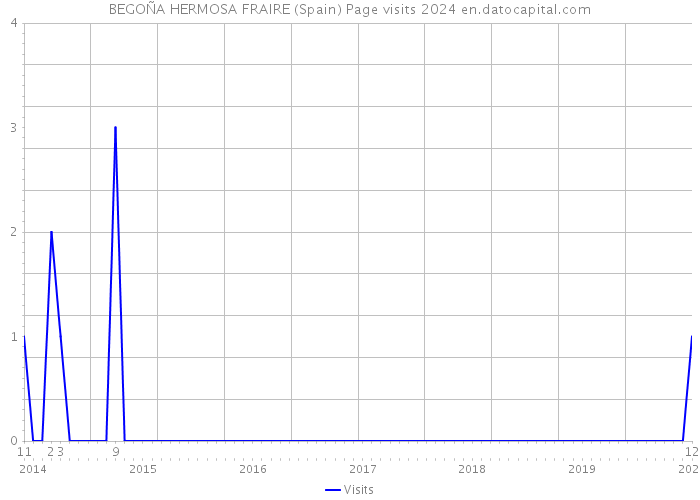 BEGOÑA HERMOSA FRAIRE (Spain) Page visits 2024 