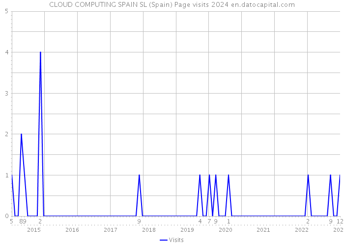 CLOUD COMPUTING SPAIN SL (Spain) Page visits 2024 