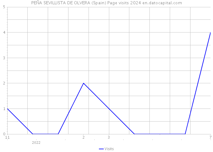 PEÑA SEVILLISTA DE OLVERA (Spain) Page visits 2024 