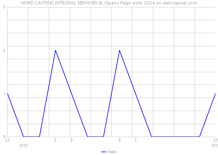 NORD CASTING INTEGRAL SERVICES SL (Spain) Page visits 2024 