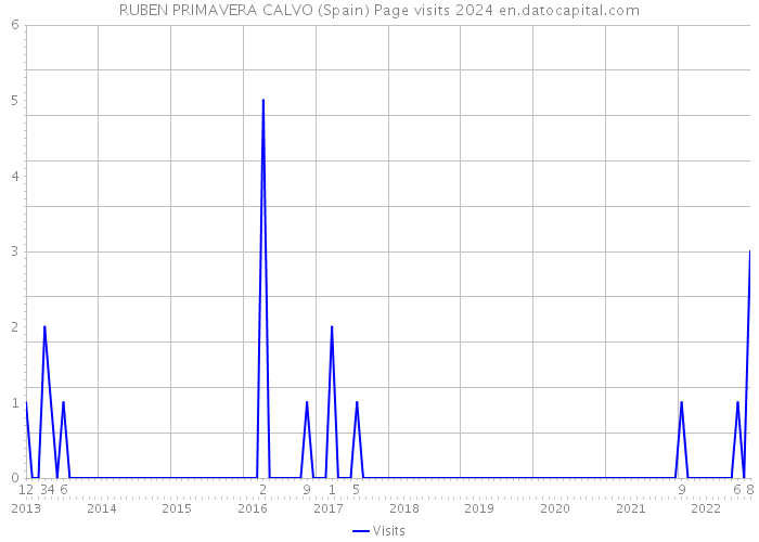 RUBEN PRIMAVERA CALVO (Spain) Page visits 2024 