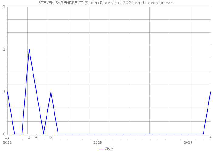 STEVEN BARENDREGT (Spain) Page visits 2024 
