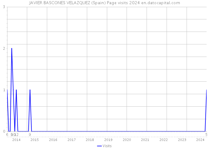 JAVIER BASCONES VELAZQUEZ (Spain) Page visits 2024 
