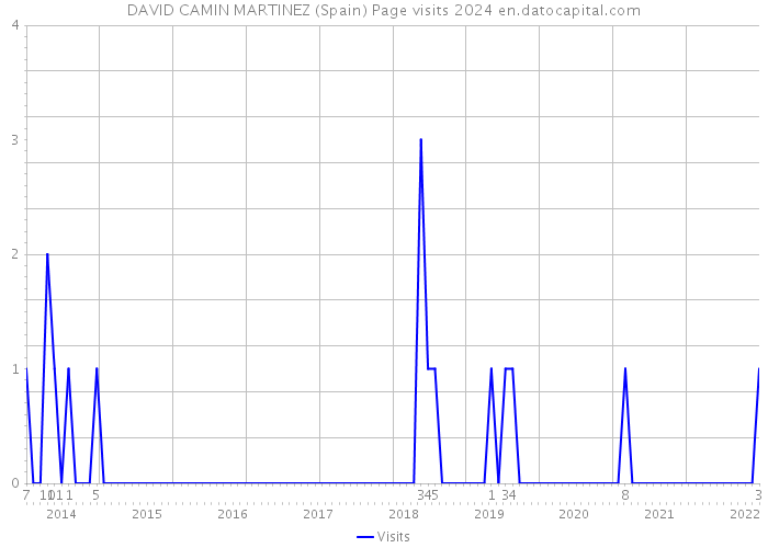 DAVID CAMIN MARTINEZ (Spain) Page visits 2024 