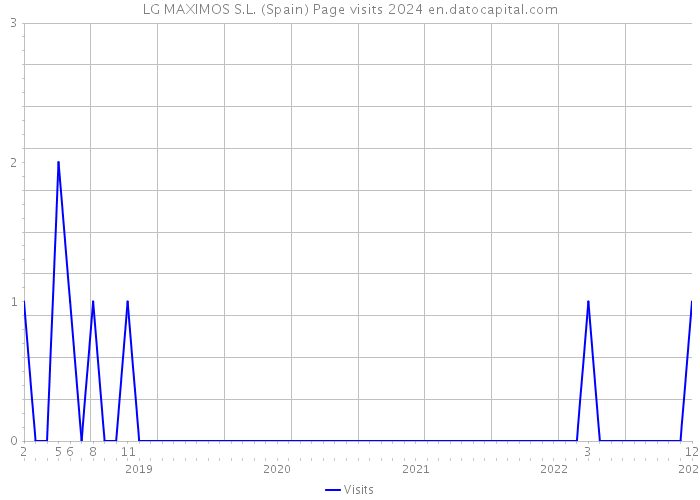 LG MAXIMOS S.L. (Spain) Page visits 2024 