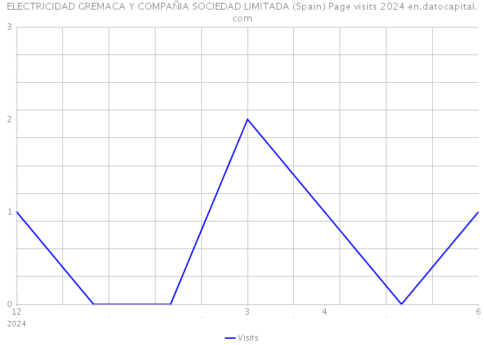 ELECTRICIDAD GREMACA Y COMPAÑIA SOCIEDAD LIMITADA (Spain) Page visits 2024 