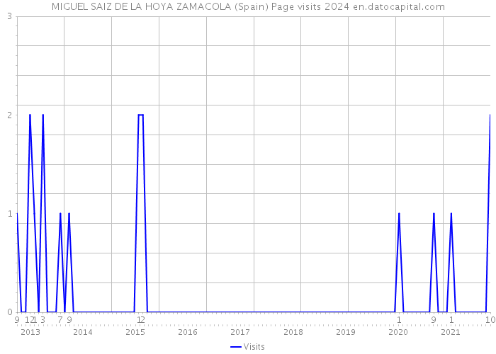 MIGUEL SAIZ DE LA HOYA ZAMACOLA (Spain) Page visits 2024 
