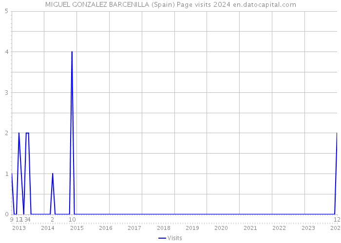 MIGUEL GONZALEZ BARCENILLA (Spain) Page visits 2024 