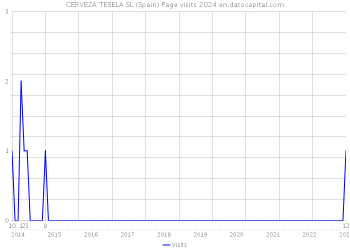 CERVEZA TESELA SL (Spain) Page visits 2024 