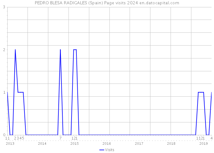 PEDRO BLESA RADIGALES (Spain) Page visits 2024 