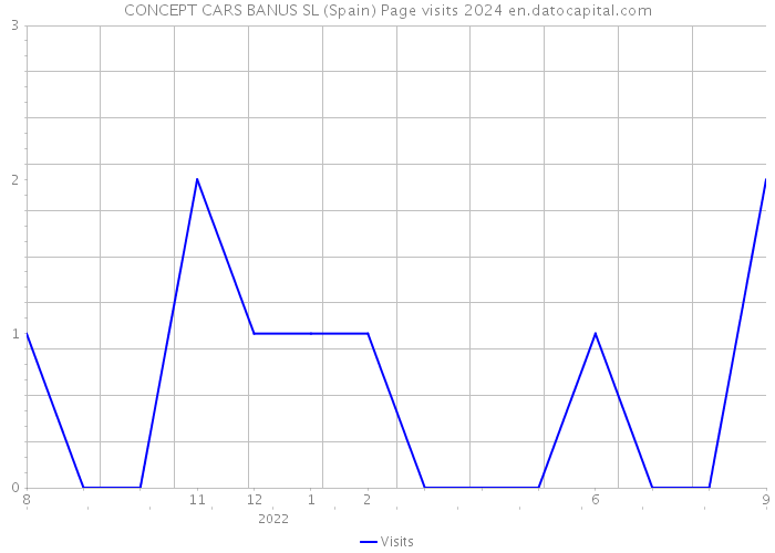 CONCEPT CARS BANUS SL (Spain) Page visits 2024 