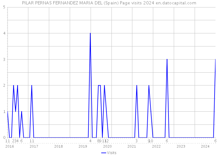 PILAR PERNAS FERNANDEZ MARIA DEL (Spain) Page visits 2024 