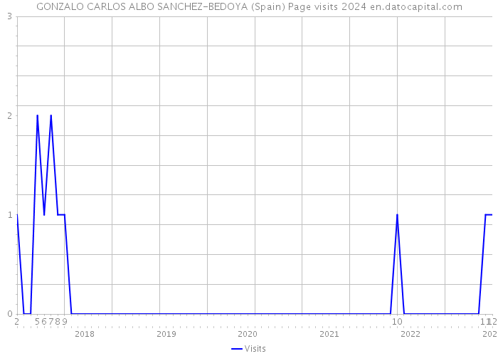 GONZALO CARLOS ALBO SANCHEZ-BEDOYA (Spain) Page visits 2024 