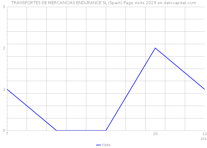 TRANSPORTES DE MERCANCIAS ENDURANCE SL (Spain) Page visits 2024 