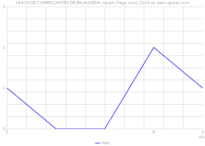 UNION DE COMERCIANTES DE BALMASEDA (Spain) Page visits 2024 