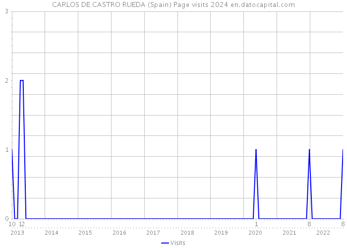 CARLOS DE CASTRO RUEDA (Spain) Page visits 2024 