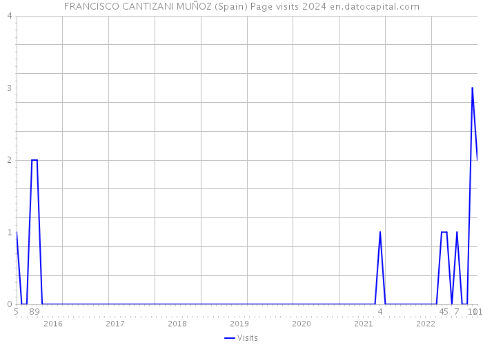 FRANCISCO CANTIZANI MUÑOZ (Spain) Page visits 2024 