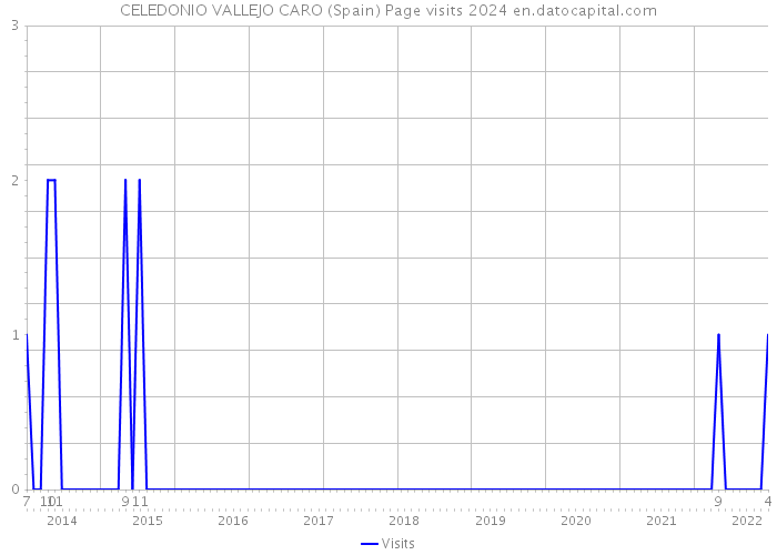 CELEDONIO VALLEJO CARO (Spain) Page visits 2024 