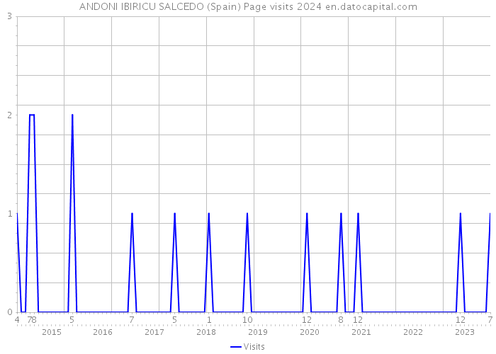 ANDONI IBIRICU SALCEDO (Spain) Page visits 2024 