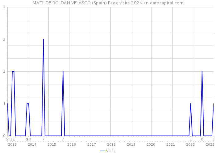 MATILDE ROLDAN VELASCO (Spain) Page visits 2024 
