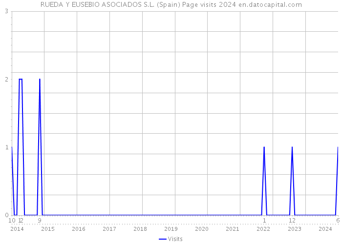 RUEDA Y EUSEBIO ASOCIADOS S.L. (Spain) Page visits 2024 