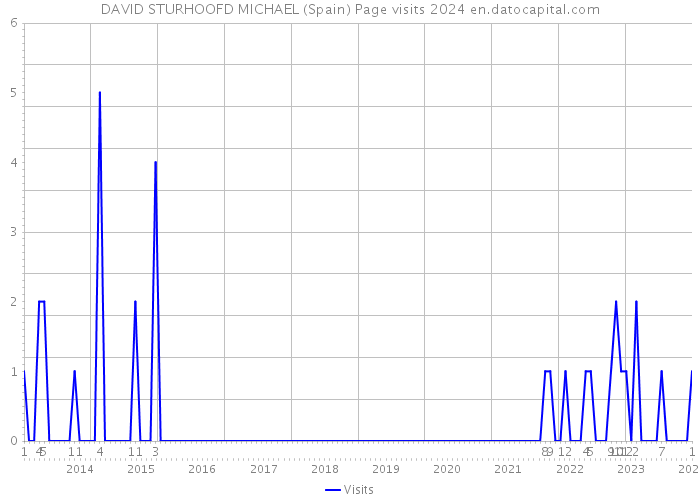 DAVID STURHOOFD MICHAEL (Spain) Page visits 2024 