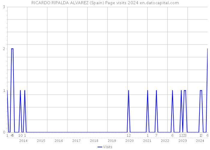RICARDO RIPALDA ALVAREZ (Spain) Page visits 2024 