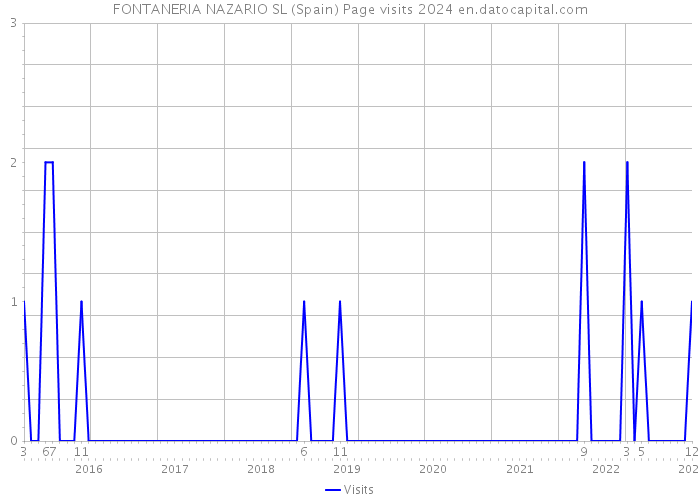 FONTANERIA NAZARIO SL (Spain) Page visits 2024 