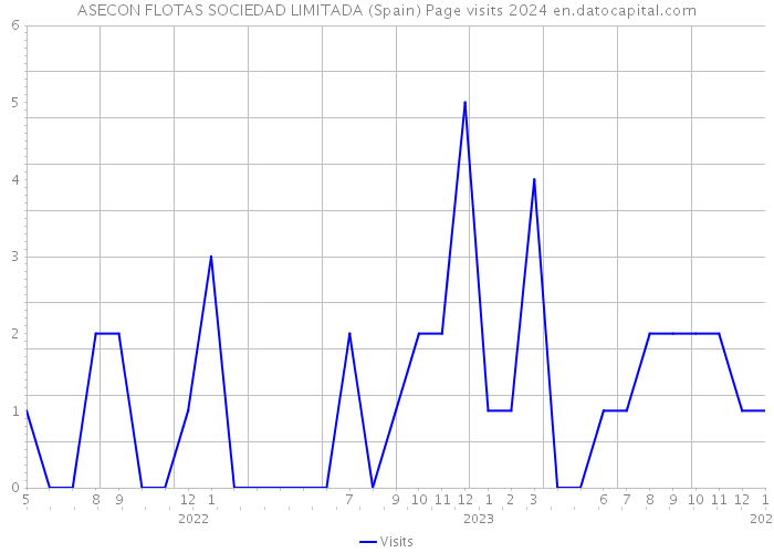 ASECON FLOTAS SOCIEDAD LIMITADA (Spain) Page visits 2024 