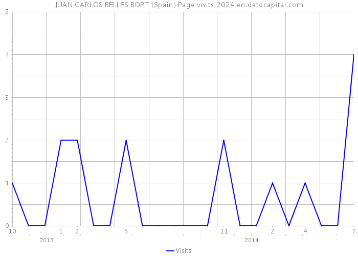JUAN CARLOS BELLES BORT (Spain) Page visits 2024 