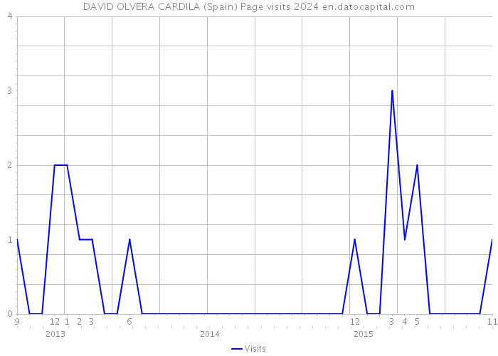 DAVID OLVERA CARDILA (Spain) Page visits 2024 