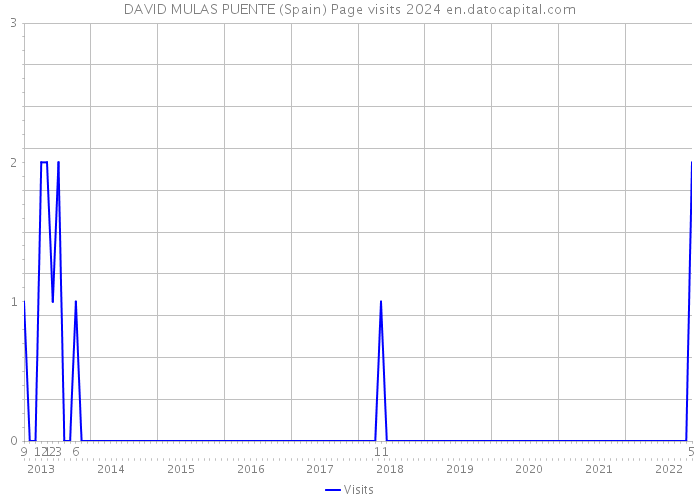 DAVID MULAS PUENTE (Spain) Page visits 2024 