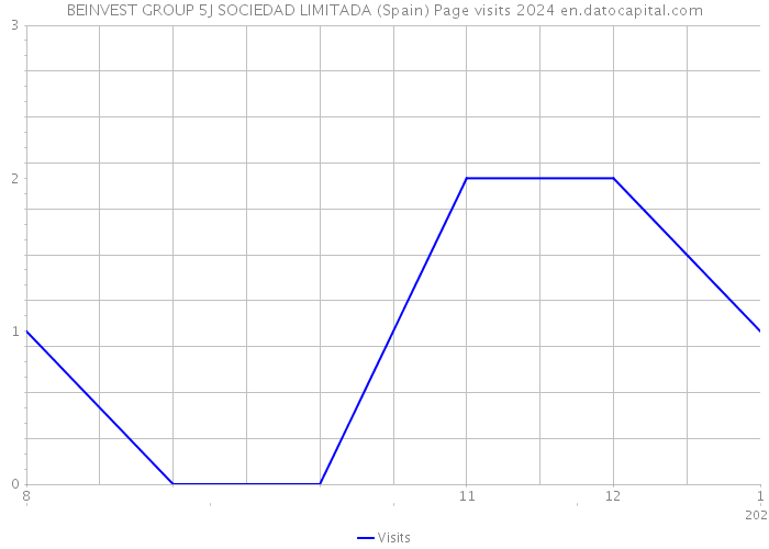 BEINVEST GROUP 5J SOCIEDAD LIMITADA (Spain) Page visits 2024 