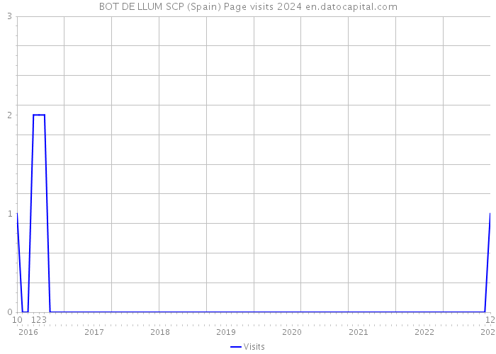 BOT DE LLUM SCP (Spain) Page visits 2024 