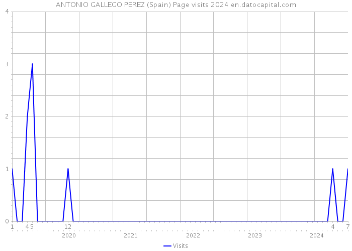 ANTONIO GALLEGO PEREZ (Spain) Page visits 2024 