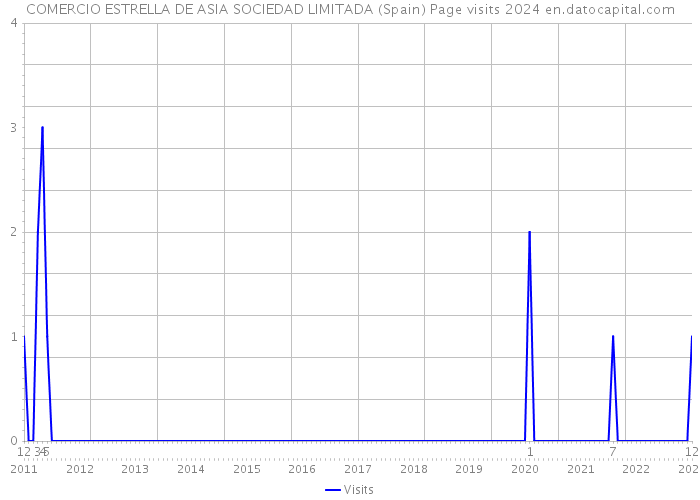 COMERCIO ESTRELLA DE ASIA SOCIEDAD LIMITADA (Spain) Page visits 2024 