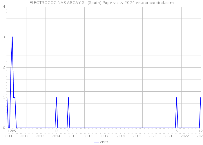 ELECTROCOCINAS ARCAY SL (Spain) Page visits 2024 