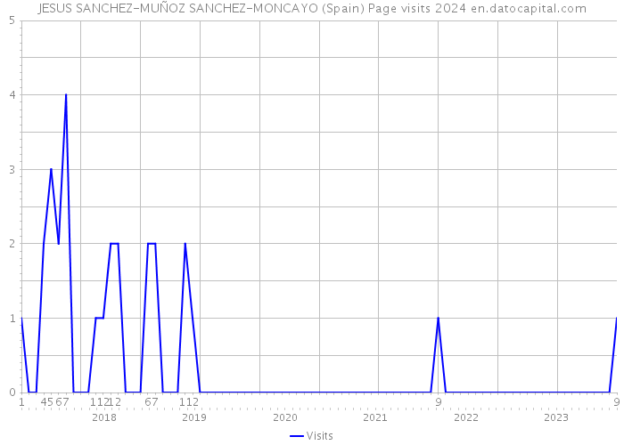 JESUS SANCHEZ-MUÑOZ SANCHEZ-MONCAYO (Spain) Page visits 2024 