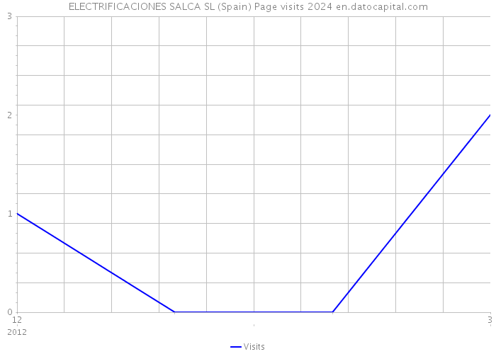 ELECTRIFICACIONES SALCA SL (Spain) Page visits 2024 