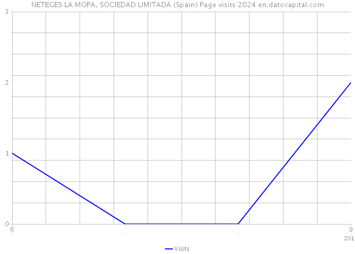 NETEGES LA MOPA, SOCIEDAD LIMITADA (Spain) Page visits 2024 