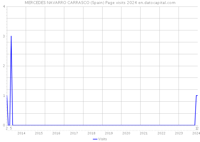 MERCEDES NAVARRO CARRASCO (Spain) Page visits 2024 